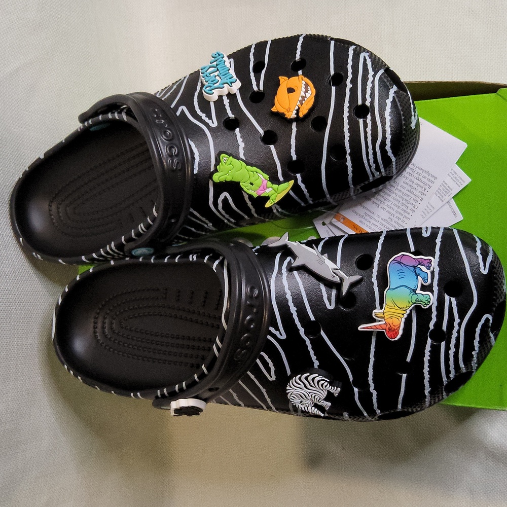 Limited edition Ron English X crocs party animal NEW IN BOX 12